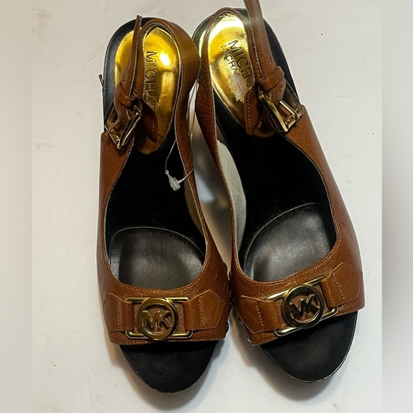 Michael Michael Kors Charm Sling Platform Pumps Sz 6 Women - Picture 2 of 10